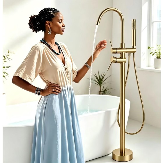 D85D-NGN GOLD BATH MIXER STOCK